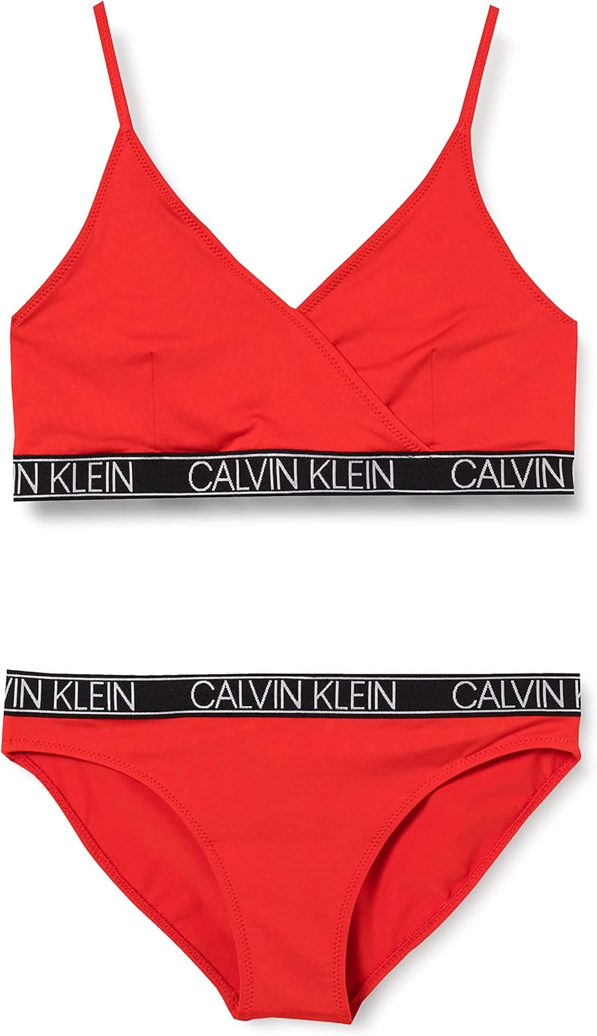 Calvin Klein Calvin Klein Mädchen Triangle BikiniSet Bikinis Amazon