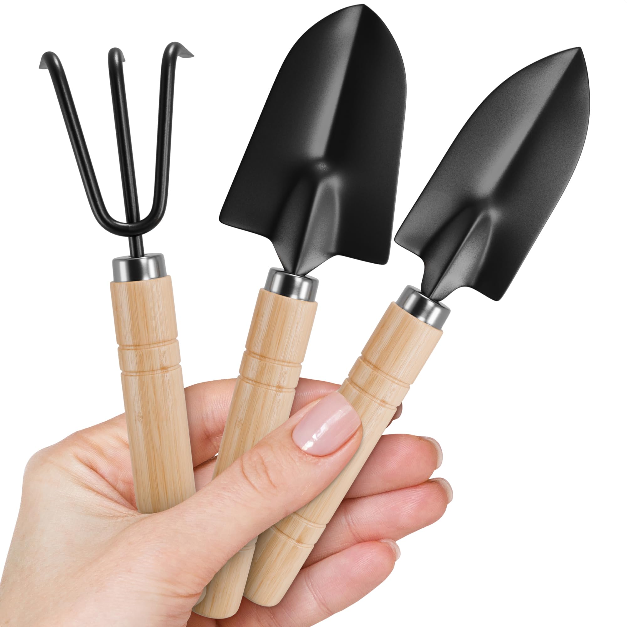 Photo 1 of 3 Pcs Small Garden Tools for Gardening – Planting Tools Set with Small Garden Shovel Hand (mini)