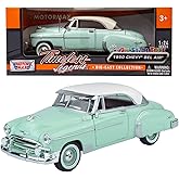 1950 Chevy Bel Air, Green - Motormax Premium American 73268 - 1/24 Scale Diecast Model Car