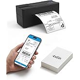 Forc Bluetooth Thermal Shipping Label Printer, 4x6, Black | Wireless, Compatible with Android, iPhone, Windows &amp; Mac, For Small Business, Works with Amazon, Etsy, USPS
