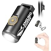 Smiling Shark Mini EDC Flashlight Ultra Bright Keychain Light Pocket-Sized | Keychain Flashlight Multi-Mode Aluminum Alloy &amp; Compact Light with Water-Resistant &amp; Drop-Proof for Home, Outdoors, Camping