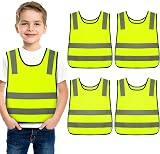 Firtink 4 Pieces Kids Hi Vis Vests High Visibility Reflective Safety Vest view 1