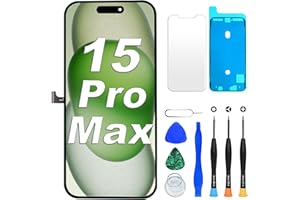 DIGI4U LCD for iPhone 15 Pro Max Screen Replacement, 6.7''[3D Touch][Small Notch] Screen for iPhone 15 Pro Max Display Digitizer Assembly, with Repair Tools for iPhone 15 Pro Max LCD