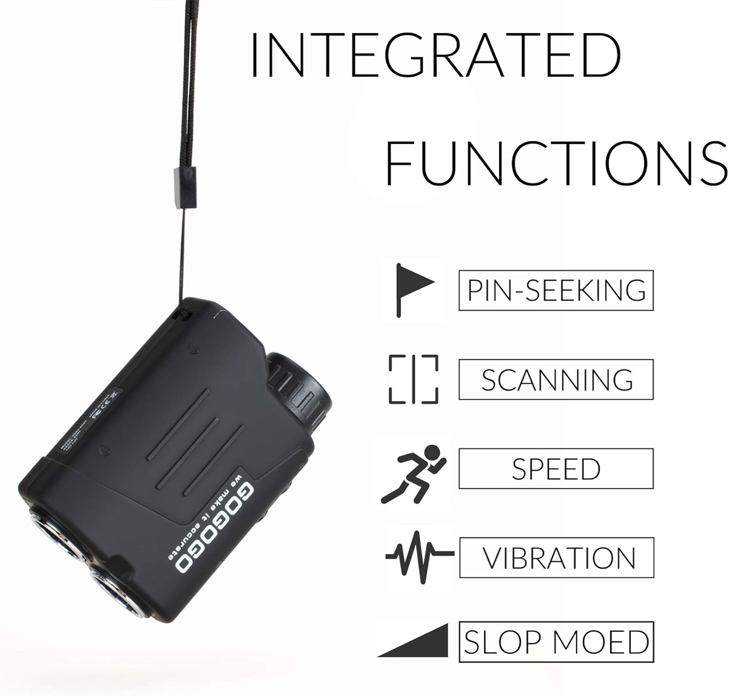 Gogogo Sport Laser Golf/Hunting Rangefinder, 6X Magnification Clear View 650/900 Yards Laser Range Finder, Accurate Scan, Slope Function, Pin-Seeker & Flag-Lock & Vibration, Easy-to-Use Range Finder : Sports & Outdoors