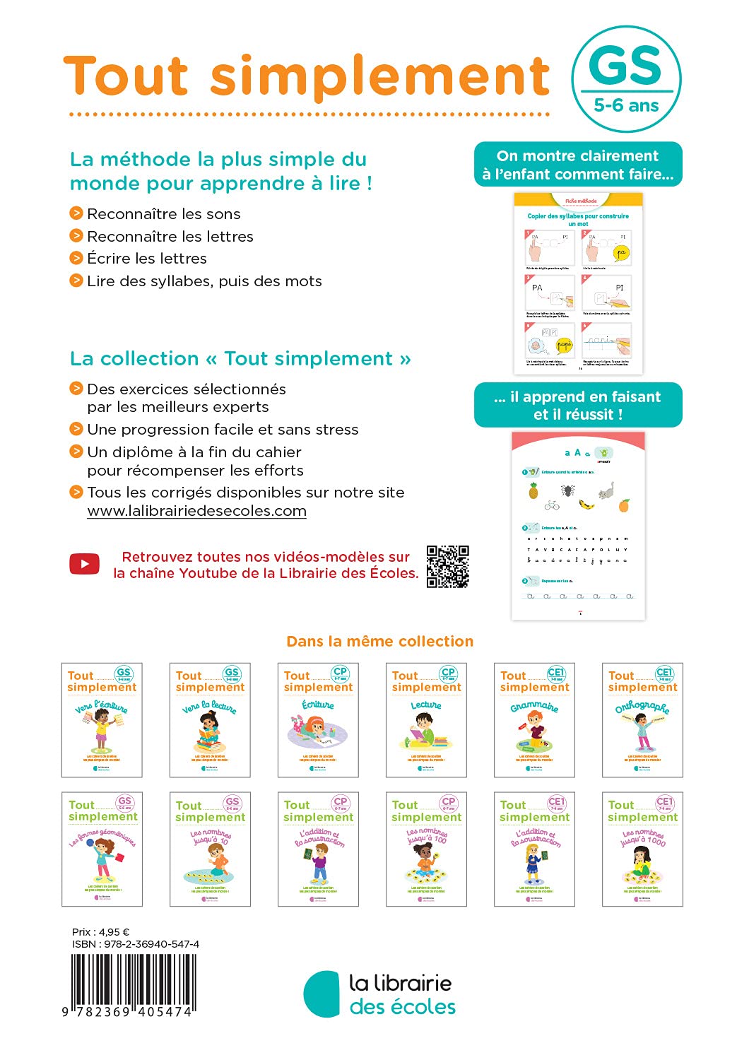 Tout Simplement Vers La Lecture Gs 5 6 Ans Pessah Muriel Amazon Com Books