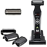MANGROOMER 2.0 Professional Body Groomer, Ball Groomer & Body Trimmer With Propivot Flexing Head, 3 trimmer Combs, Wet/ Dry & A Free Bonus Foil!