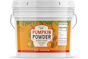 Unpretentious Pumpkin Powder, 1 Gallon, Baking & Food Additive, Superfood, Pure Pumpkin (4.5 Pound)