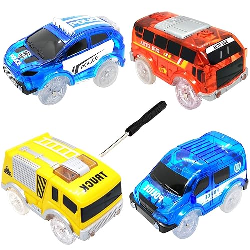 Track Cars Compatible with Magic Tracks and Neo Tracks Light Up