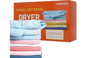 Softener Sheets, Scented Washing Sheets for Clothing, Anti-Static Fabric Softener, for Dryer Apartment Washer Dormitory Laund