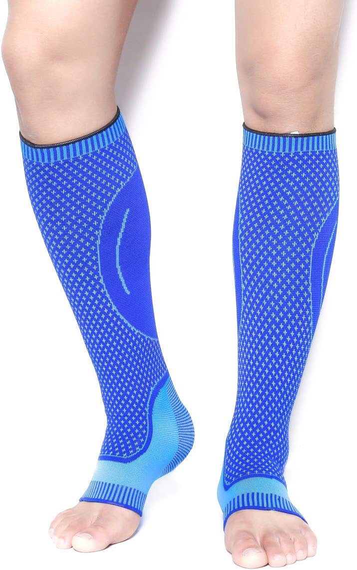HipStone Plantar Fasciitis Compression Socks(1 Pair), 20-30 mmHg Foot Compression Sleeves for Ankle/Heel Support, Increase Blood Circulation, Relieve Arch Pain, Reduce Foot Swelling