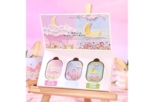 Grospe 3PCS Solid Balm Sets Solid Perfume Portable Pocket Balm Perfume Perfect for Travel Use Natural Fragrance Perfume for Men and Women (Set B)