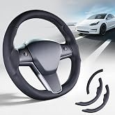 Steering Wheel Cover for Tesla Model 3 2017-2023/ Model Y 2020-2024 | Steering Wheel Accessories Repair Kit