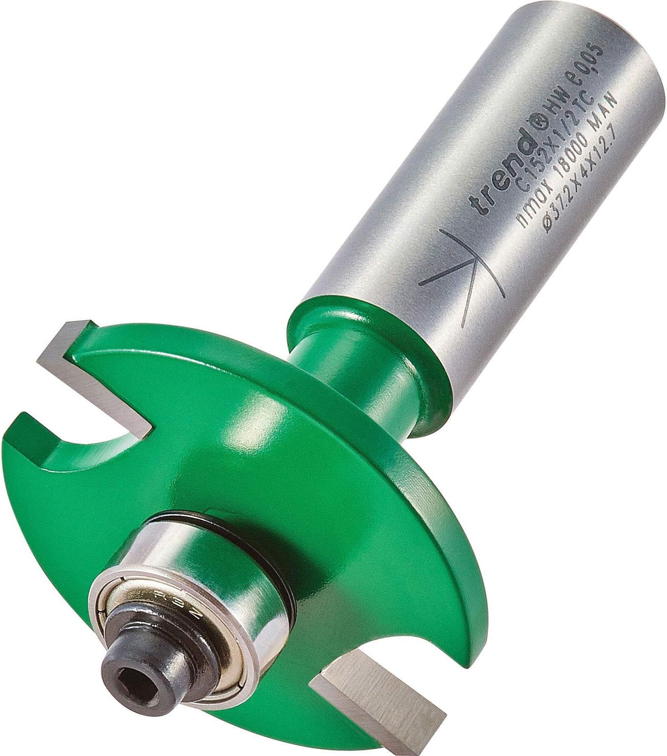 Trend CraftPro Biscuit Jointer Router Cutter Bit, 1/2 Inch Shank, For Biscuit Sizes 0, 10, 20, Tungsten Carbide Tipped, C152X1/2TC