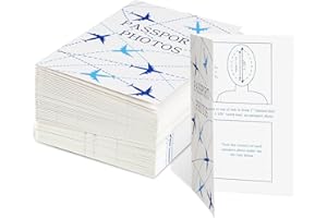 Resurhang 100 Pcs Passport Photo Holder Folders Passport Photo Folders with Compartment to Place Photos Safely for Customers Deliver Pictures, 5.31 x 3.54 Inch