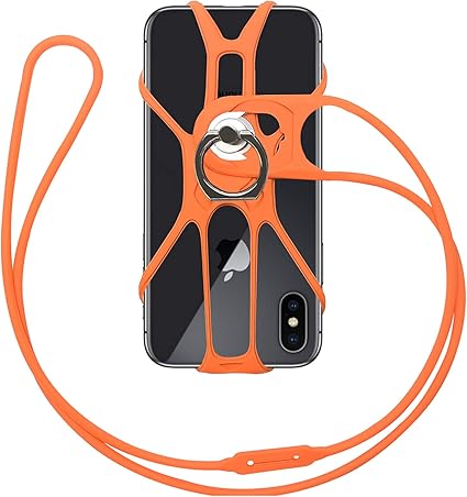 Amazon Takyu 携帯ストラップ 携帯の落下防止 リングホルダー 全機種対応 耐久性強化版 日常 旅行 観戦 作業 アウトドアなど オレンジ Takyu ストラップ マスコット
