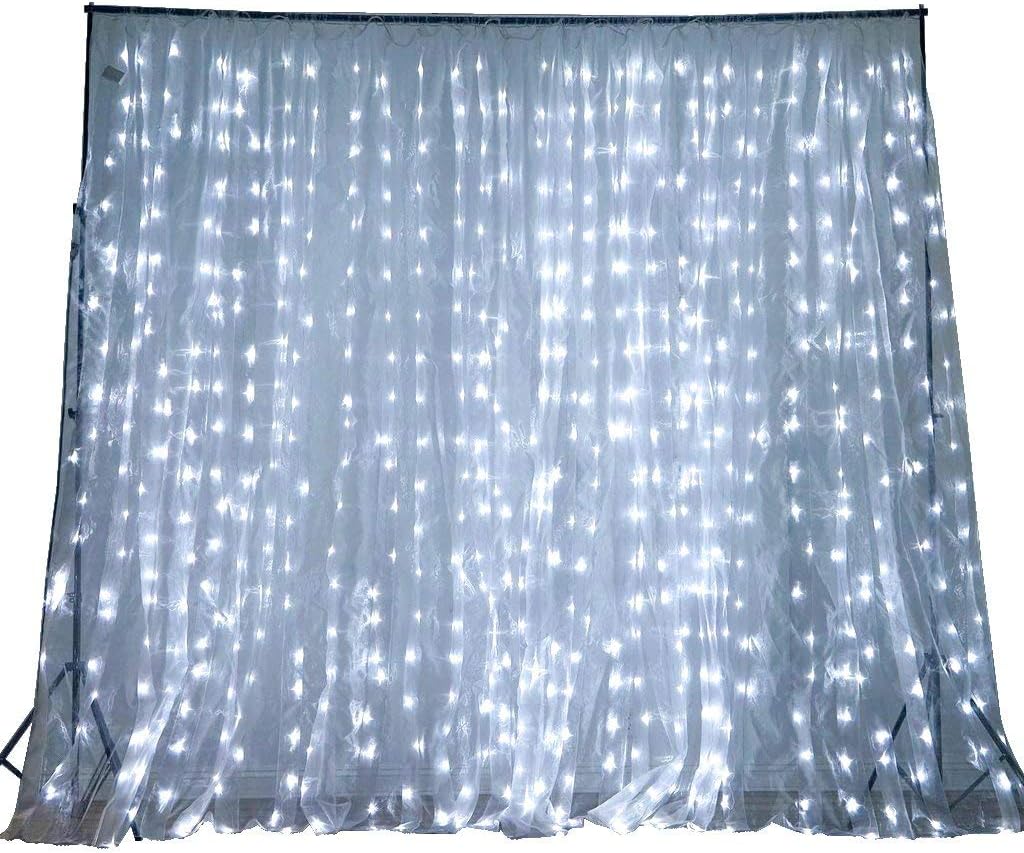 Amazon Com Efavormart 20 Ft X 10 Ft Led Lights Organza Backdrop