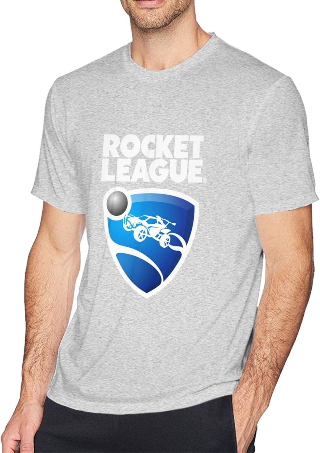 Rocket League Classic Logo Cool TShirt Fitted Crewneck Tee for Men