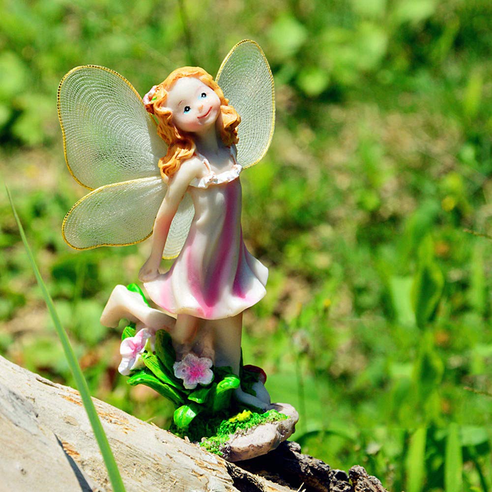 Fairy Statue Durable Garden Ornament, 4Pcs/Set Garden Decoration, Park Arrangement Shopping Malls for Scenic Area Decoration Park Decoration Party Decoration