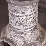 Charles Bentley Medium Clay Chimenea Patio Heater, Leaf Design, 85x36cm view 3