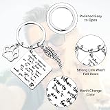 Cerolopy Pet Memorial Keychain Angel with Paws Stainless Steel view 5