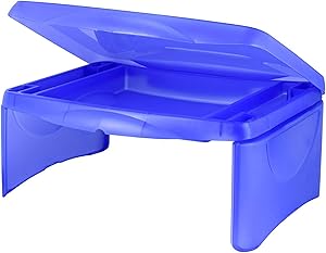 Deluxe Folding Lap Desk Tray, Blue