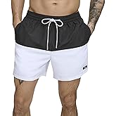 DKNY Mens Lightweight Quick Dry Volley UPF 40+ Protection Swim Trunk
