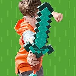 NERF Minecraft Sword Dart Blaster, Pull Back