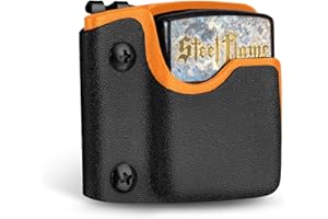 TACTICAL_GEEK TX2 Lighter Pouch, Portable Lighter Holder with Pocket Belt Clip, Anti-Scratch Protective Storage Case for Daily Carry,Lighter Not Included (Orange)