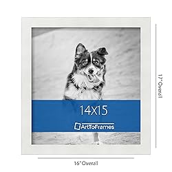 ArtToFrames 14x15 Inch White Picture Frame, This