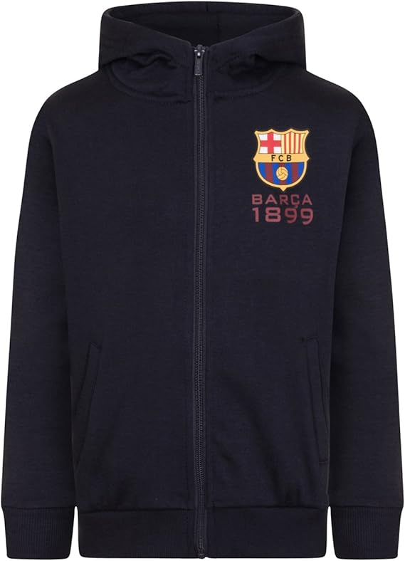 FC Barcelona Official Football Gift Boys Fleece Zip Hoody: Amazon.co.uk: Clothing