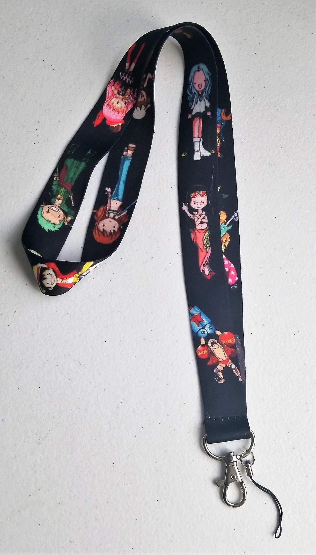 One Piece Anime Black Lanyard