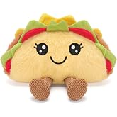 A AIFAMY Taco Stuffed Toy with Sound, Stuffed Food Plush for Emotional Daily Support, Fun Gag Gift Positivity Idea for Birthday Coworker Office Christmas