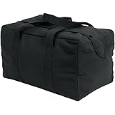 Rothco Canvas Small Parachute Cargo Bag, Black