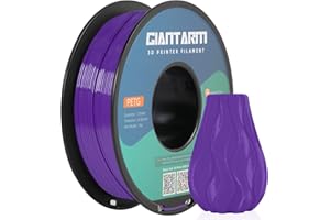 GIANTARM PETG Filament 1.75, 3D Printer Filament PETG 1kg(2.2lb), Toughness Enhanced, Dimensional Accuracy +/-0.02mm, Vacuum 