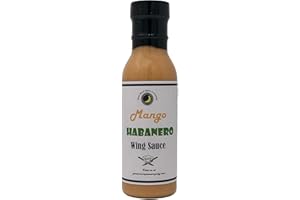 JUNE MOON SPICE COMPANY Mango Habanero Chicken Wing Sauce | Crafted in Small Batches | 12 fl. oz. Flavor Lock Bottle | Premium | Delicious Mango Habanero Chicken Wing Sauce – The Ultimate Flavor Combination!