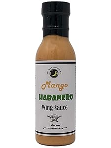 PREMIUM | MANGO HABANERO Wing Sauce | Low Cholesterol | Crafted in Small Bartches with Farm Fresh Herbs for Premium Flavor and Zest