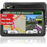 GPS Navigation for Car,Latest 2022 Map, 9 inch Touch Screen Real Voice Spoken Turn-by-Turn Direction Reminding Navigation Sys