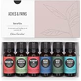 Edens Garden Essential Oils Aches & Pains 6 Set – 100% Pure Therapeutic Grade, Natural Aromatherapy Blends for Headache, Muscle Relief & Relaxation – Undiluted for Massage & Self-Care, 10 ml/ 6 Pack