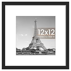 upsimples 12x12 Picture Frame, Display Pictures 8x8