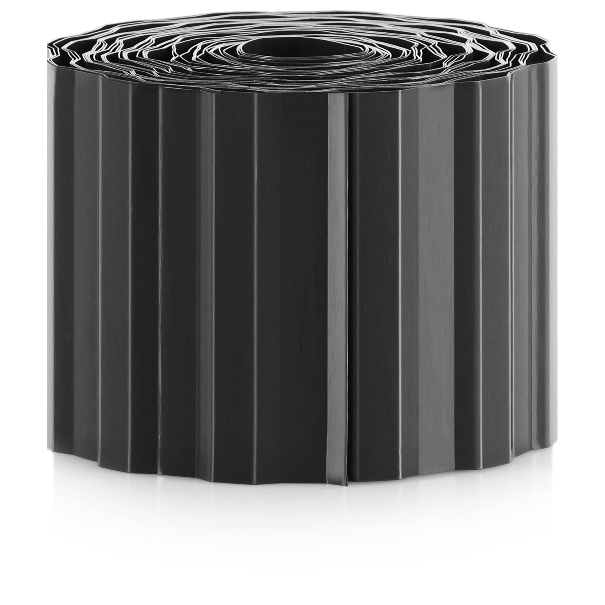 com-four® Plastic lawn edging - bed edging for lawns, flower beds or as a mowing edge - length individually adjustable - 10 x 900 cm