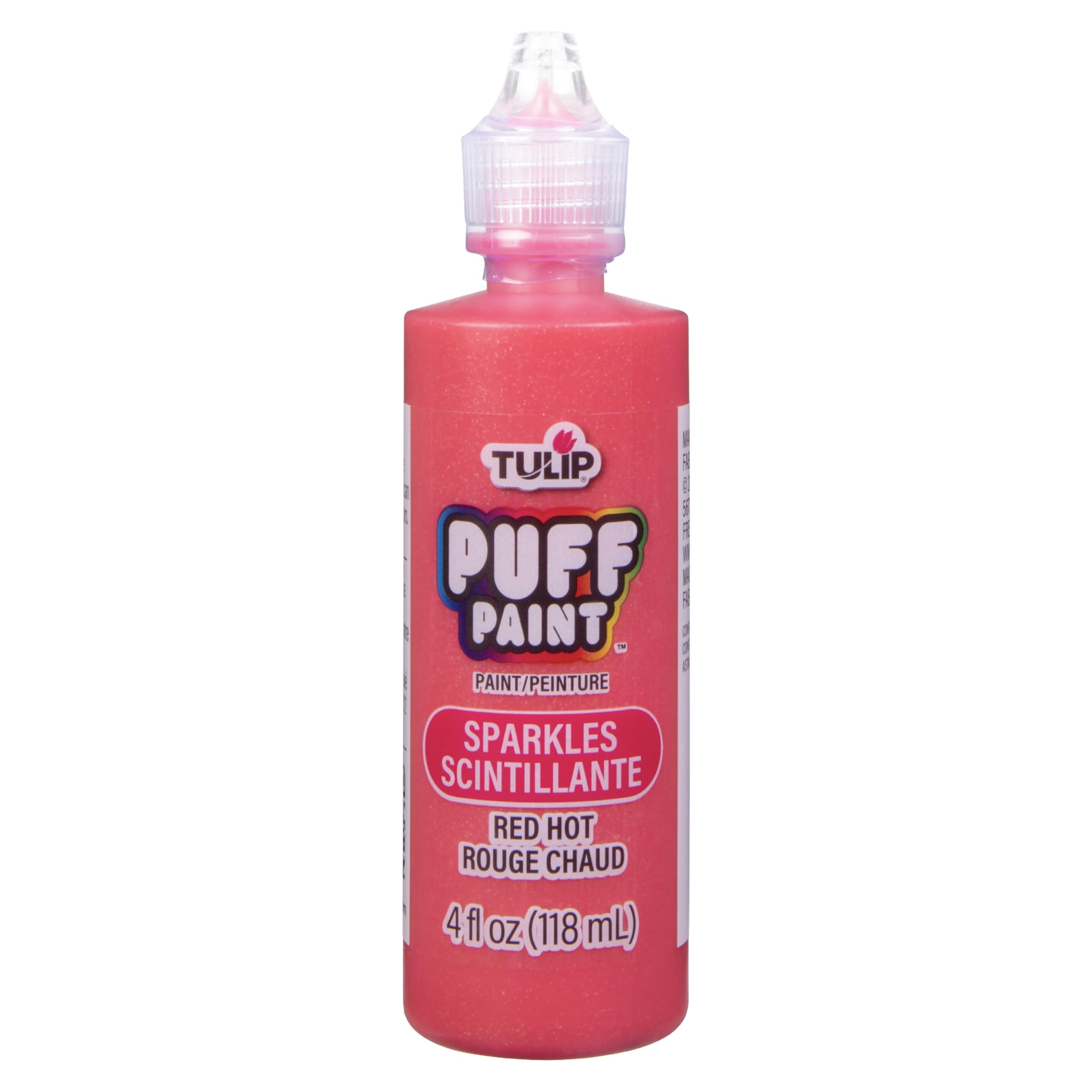 Tulip 3D Fabric Paint 4oz Sparkles (Red Hot)
