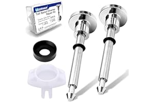 Usdrwam 2 Set Tub Spout Diverter Valve Stem Repair Kit for Moen 101237, Includes 4 Plating Diverter Gates and 4 Cup Seals