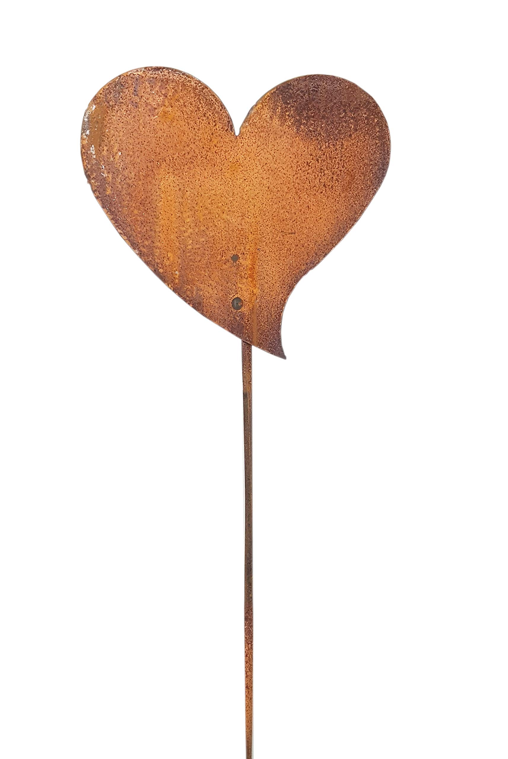 Blümelhuber Garden Stake Heart Patina Metal Rust Garden Decoration 118 cm