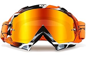 NENKI Dirt Bike Goggles Adult Motocross Dirtbike 4 Wheeler MX ATV Off Road Goggles Glasses Anti Fog Lens for Men Women