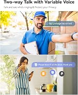 Imou DB2S Video Doorbell Camera 3MP 2K WiFi Chime AI Person Detection Night view 5