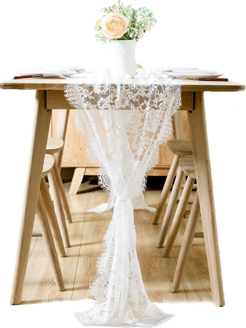 Best chiffon table runner gold blush