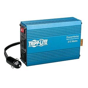 Tripp Lite 375W Car Power Inverter with 2 Outlets, Auto Inverter, Ultra Compact (PV375)