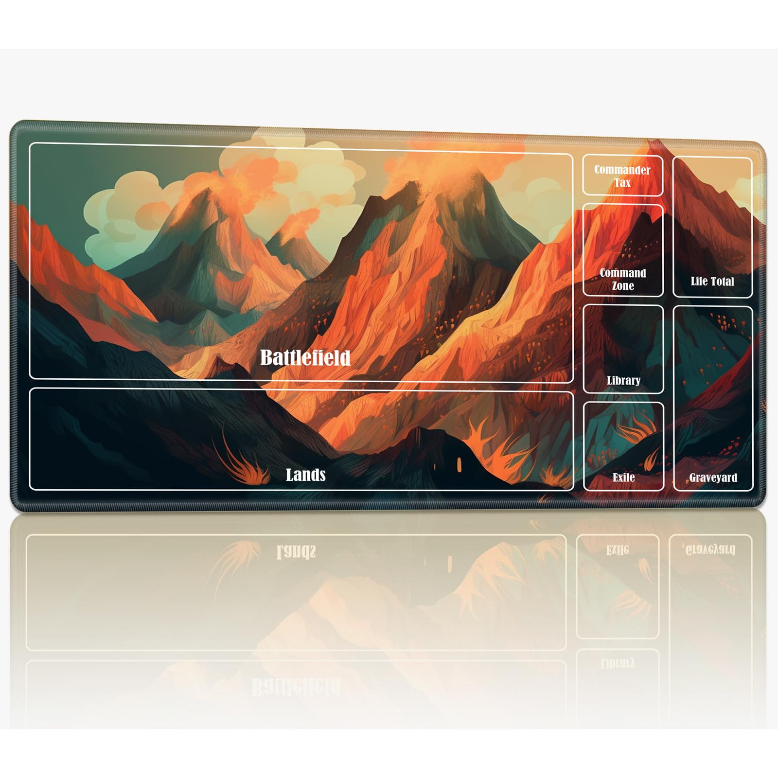 Playmat with Zones for MTG Magic The Gathering, 24