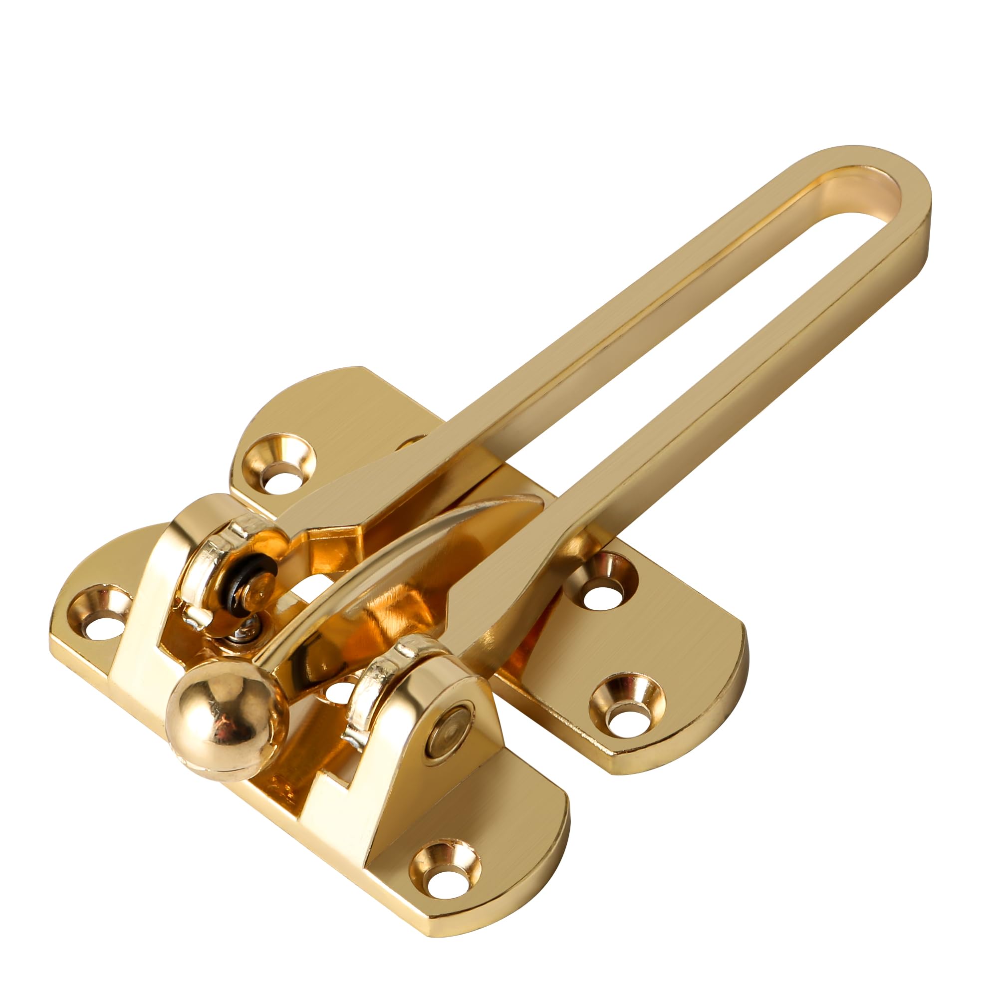 Sayayo Door Chain Lock for Front Door, Gold Swing Bar Door Guard Lock Security Latch for Home Hotel Apartment Houseroom Prevent Forceful Entry