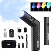 COLBOR CF5 Smoke Fog Machine with a Fan and RGB Lights Effect,Wireless Remote Control for Photography,Outdoor Events,Parties,